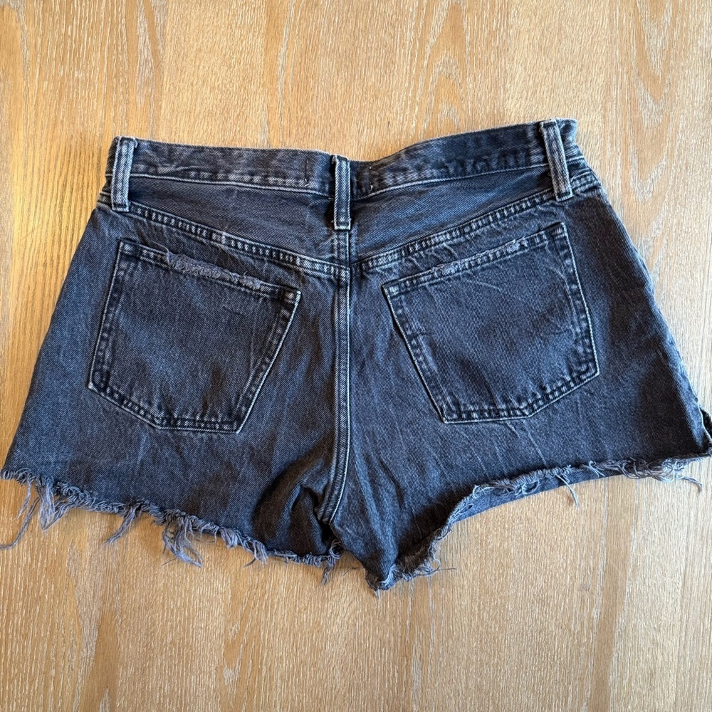Abercrombie & Fitch Curve Love Charcoal Jean Shorts - Picture 5 of 12